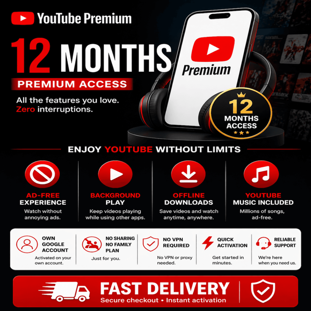 YouTube Premium — 12-Month Redemption Link